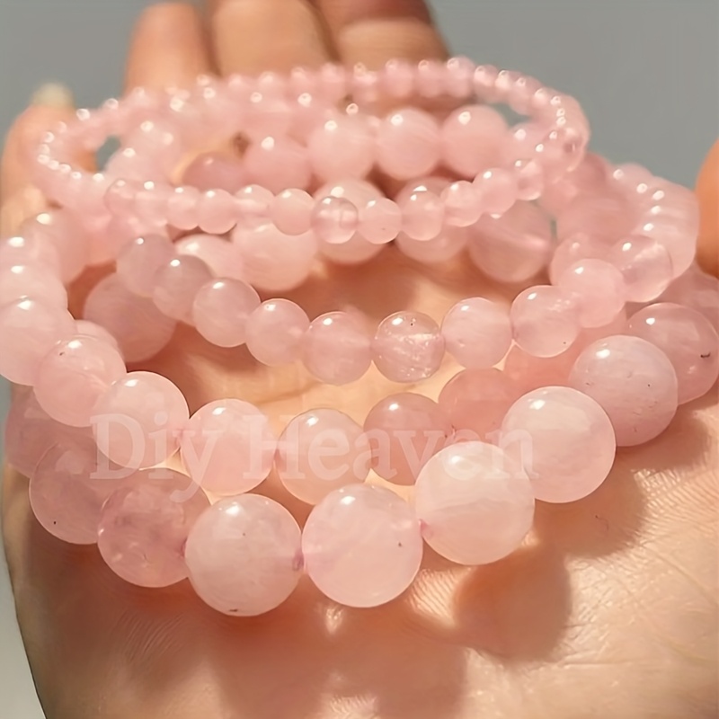 Natural Rose Quartz Bracelet Set, 2/3/4pcs, Elegant Gift